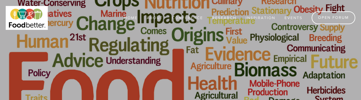 word cloud relating to food
